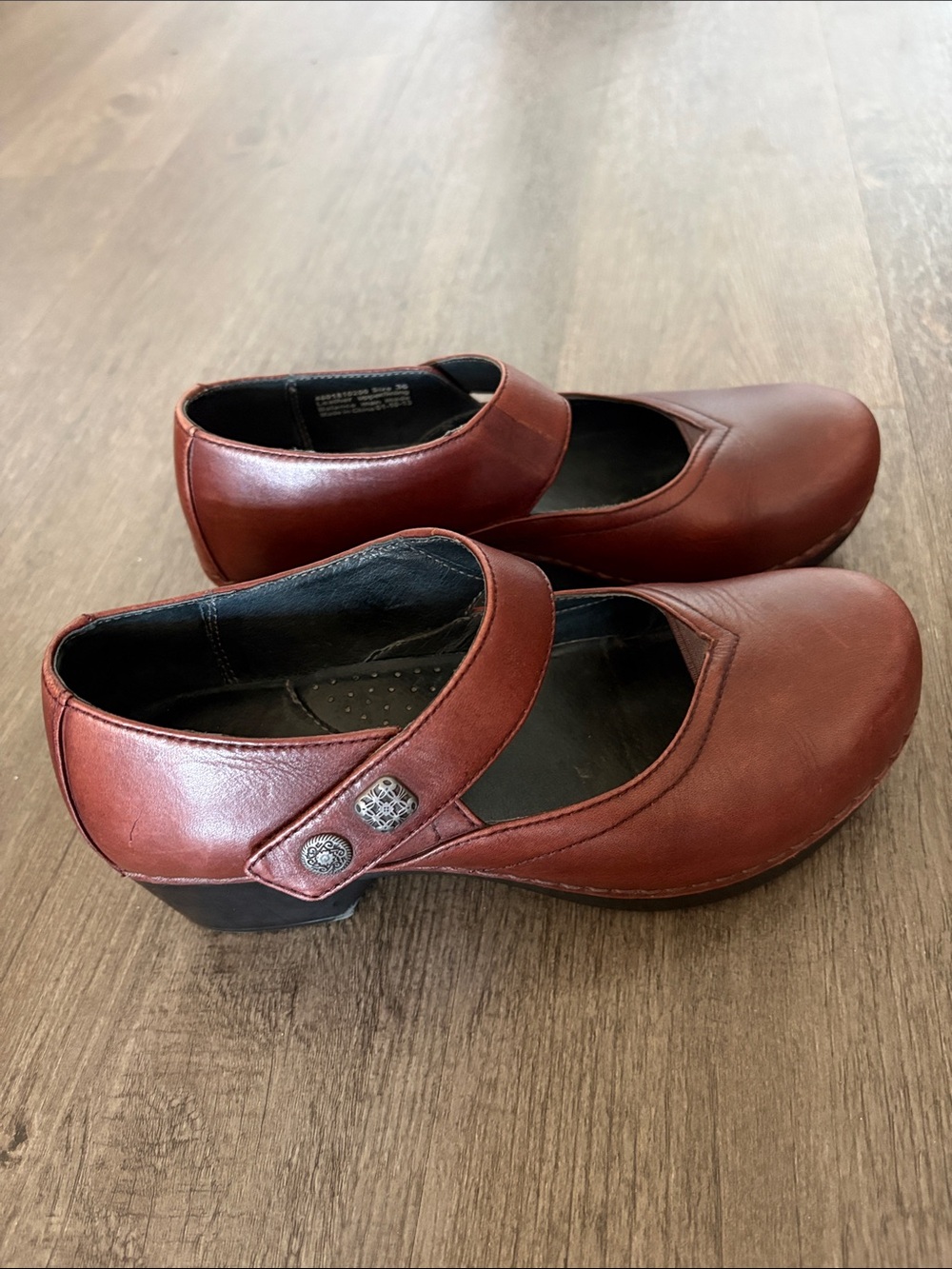 Dansko Women's Red Leather Mary Jane’s